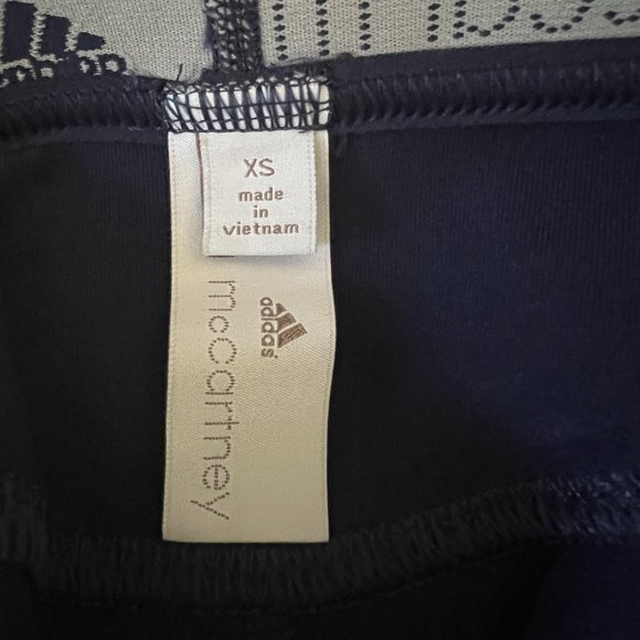 NWOT Stella McCartney Adidas Leggings Navy Grey Size XS - Picture 11 of 12